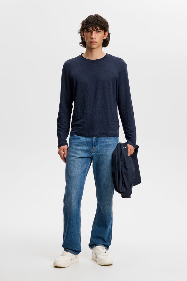 Coma Linen LS / JL Navy