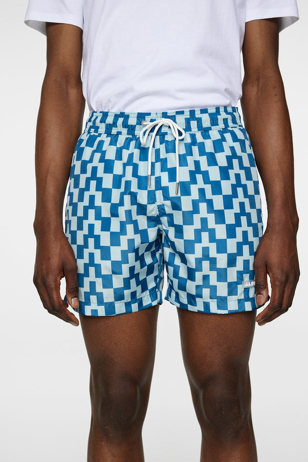Banks Bridge Stack Swim Trunks / Bridge Stack Blue M