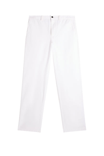 Devyn Cotton Twill Pants / White | J.Lindeberg Official