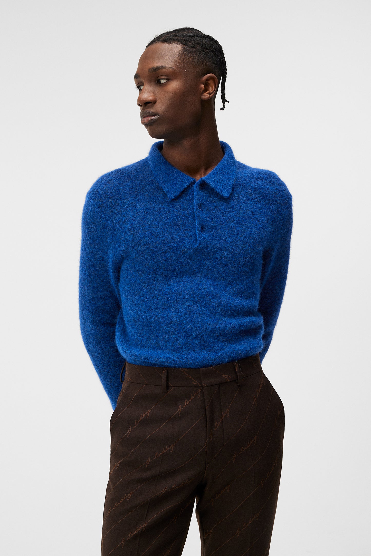 Hayden Hairy Polo Knit / Surf the Web – J.Lindeberg