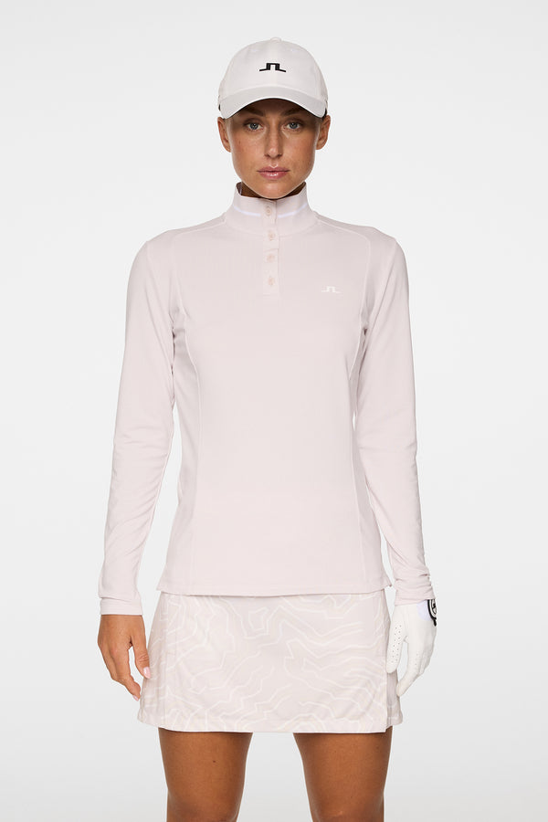 Hertta Long Sleeve Polo / Grey Lilac