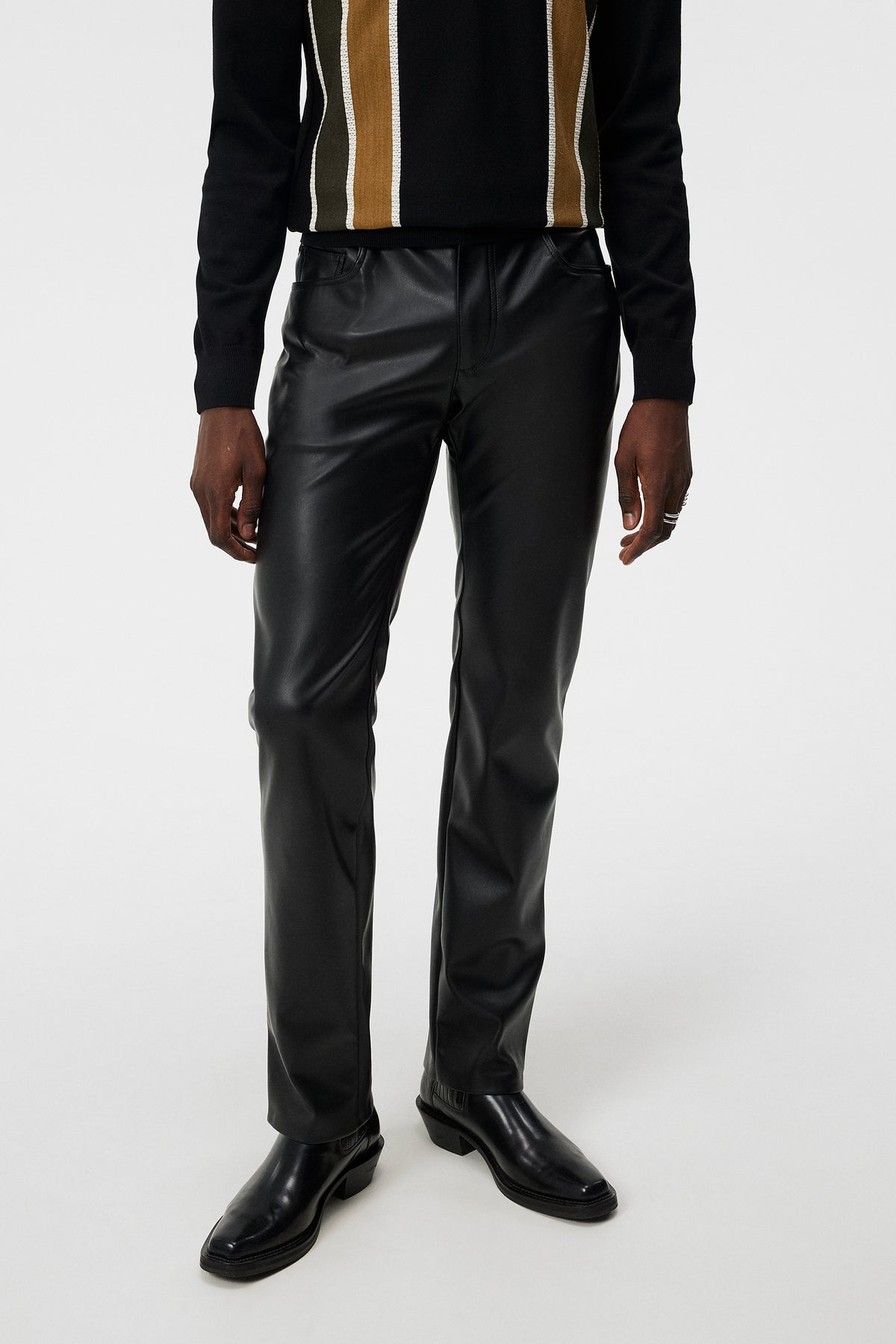Garcia Leather Pants / Black –