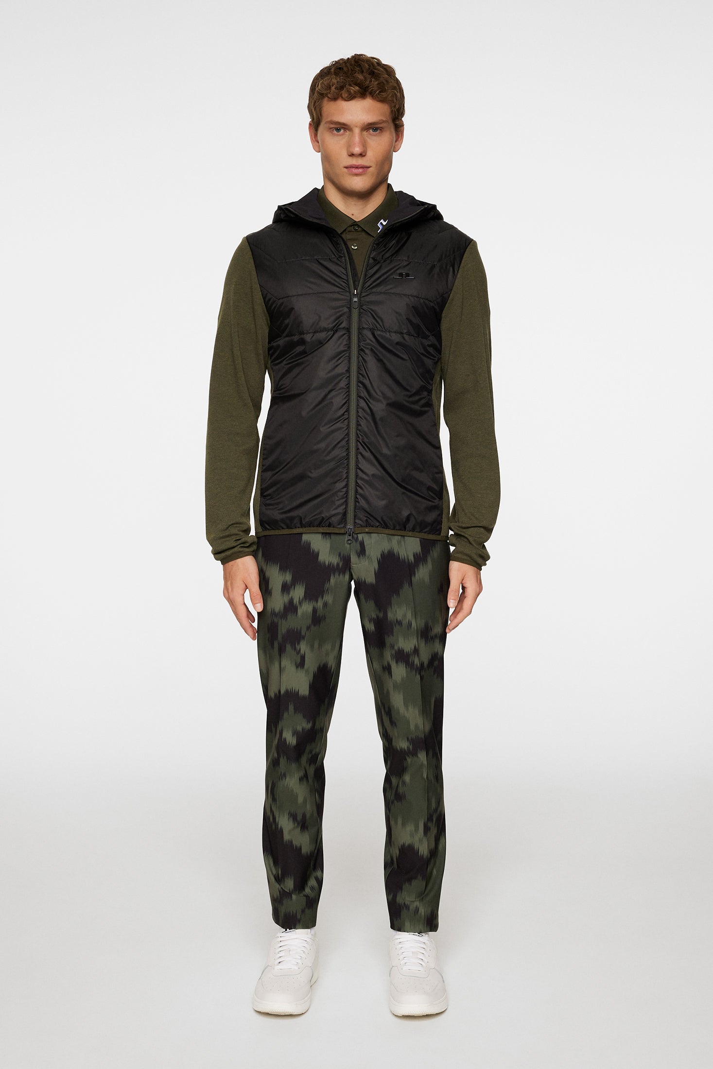 Gregory Hybrid Hood / Forest Green | J.Lindeberg Official