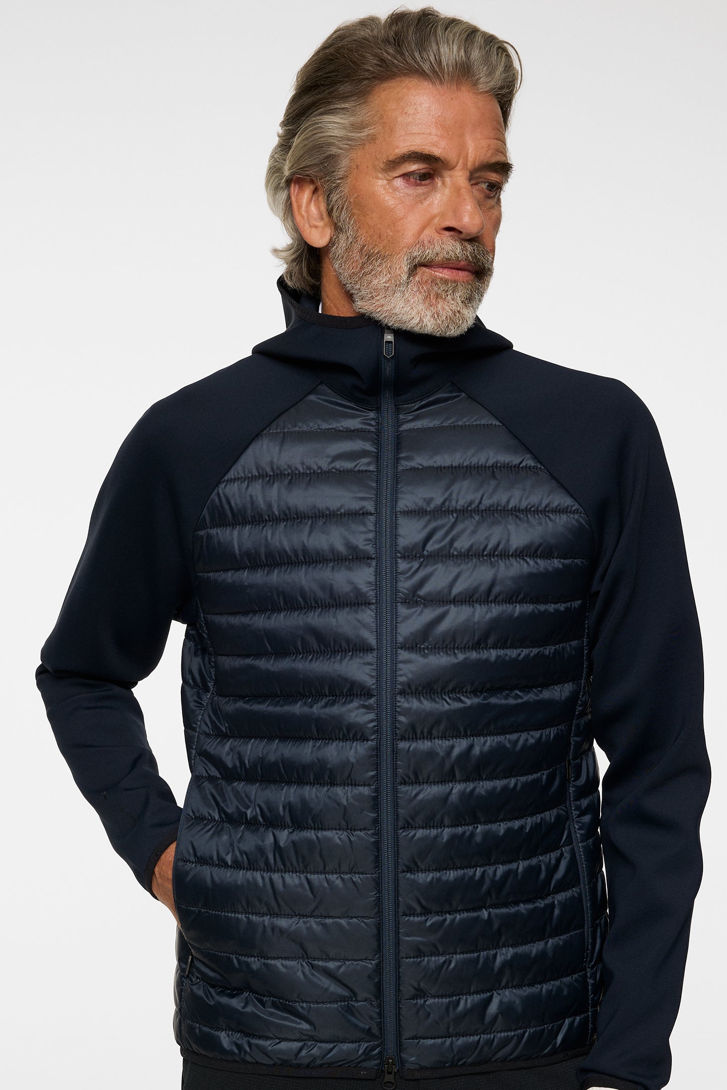 Hayden Quilt Hybrid Hood / JL Navy – J.Lindeberg EU