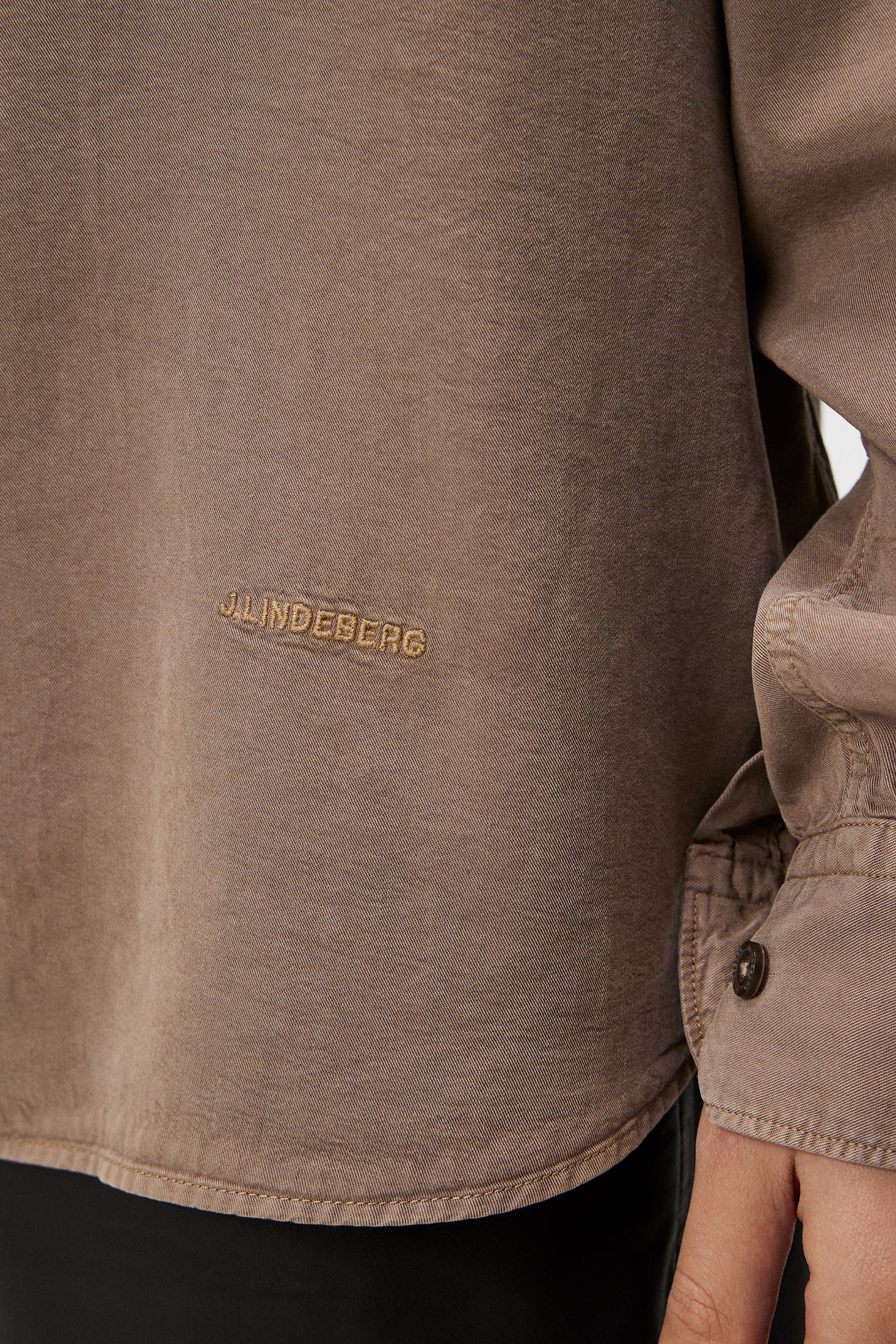 Slim LS Comfort Tencel Shirt / Bitter Chocolate