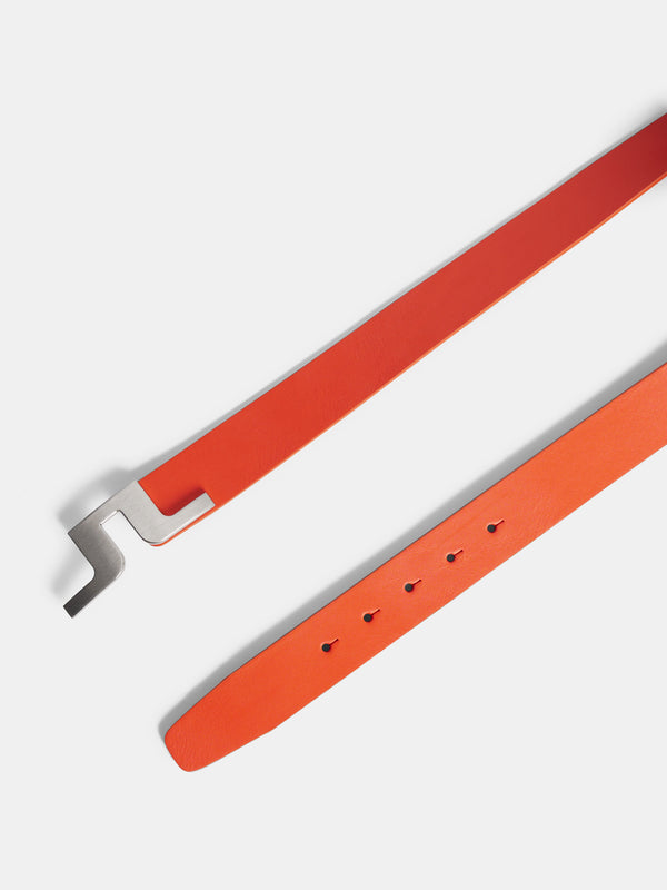Bridger Leather Belt / Tangerine Tango