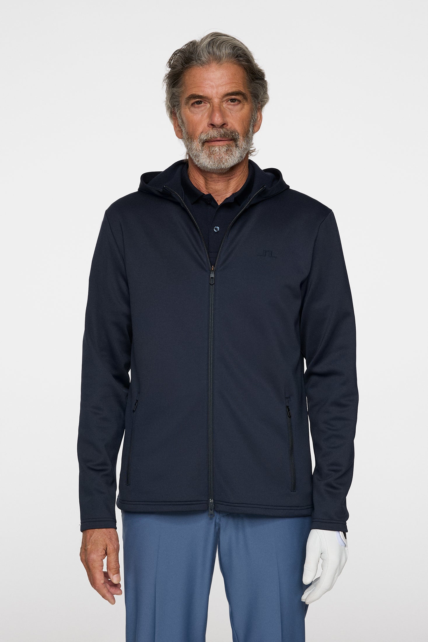 Aerial Full Zip Hood / JL Navy – J.Lindeberg