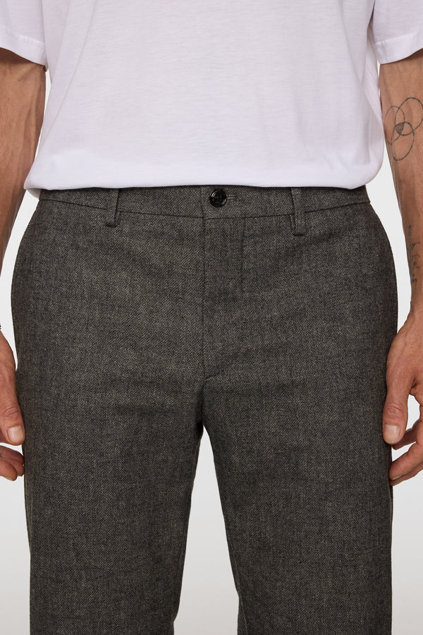 Ched Micro Pattern Pants / Dark Grey Melange
