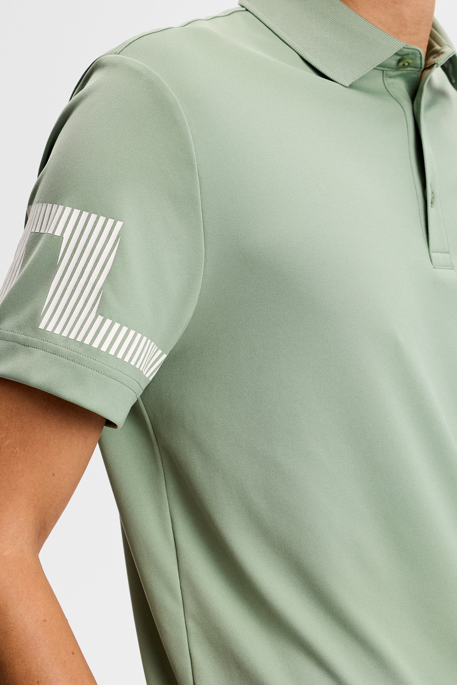 J.LINDEBERG ポロシャツ 総柄 グリーン Mサイズ 長袖シャツ(L) Heath Polo / Hedge Green | J.Lindeberg Official