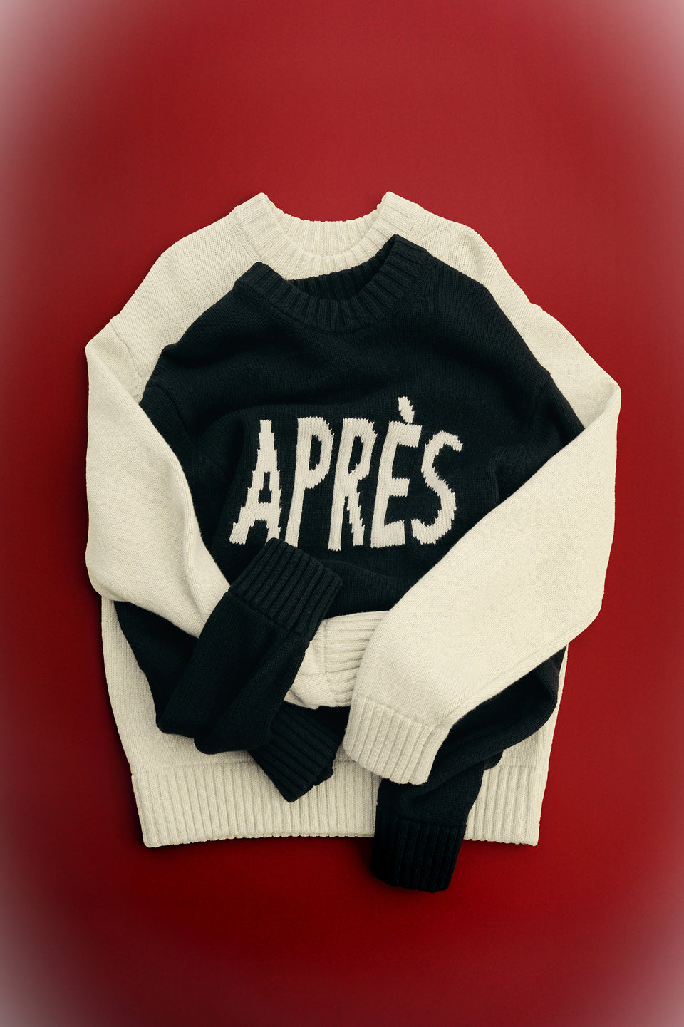 Fabian Graphic Knit Sweater / Black