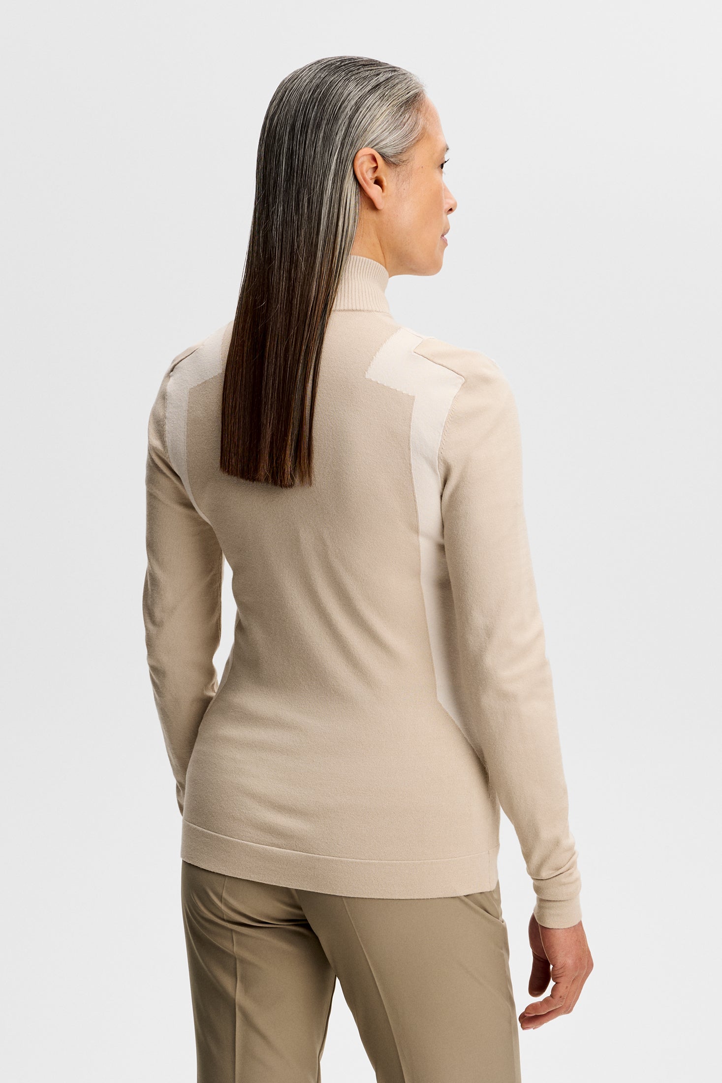 Bianca Knitted Zip Sweater / Island Fossil – J.Lindeberg EU