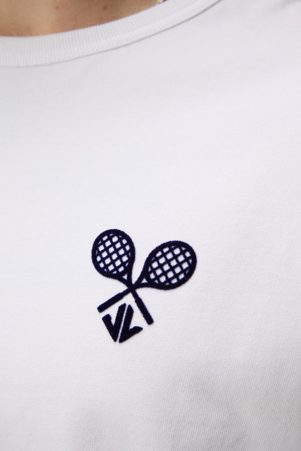 Camilo LS Graphic T-shirt / White