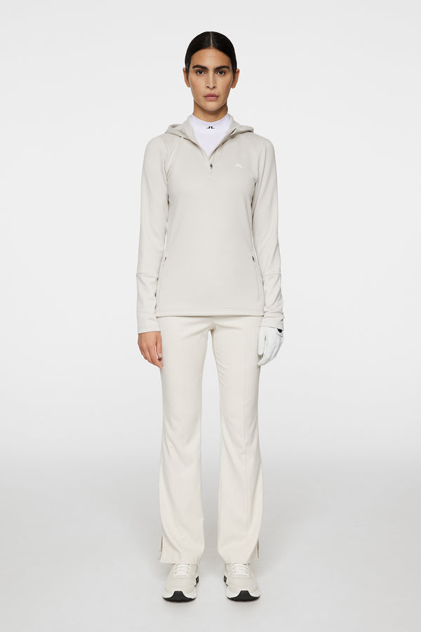 W Aerial Quarter Zip Hood / Moonbeam