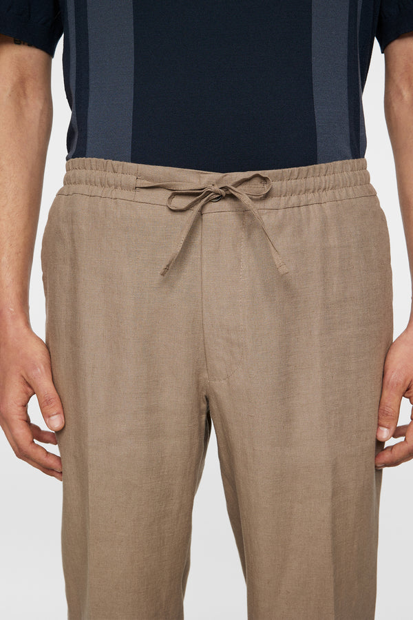 Soren Drape Linen Pants / Sepia Tint