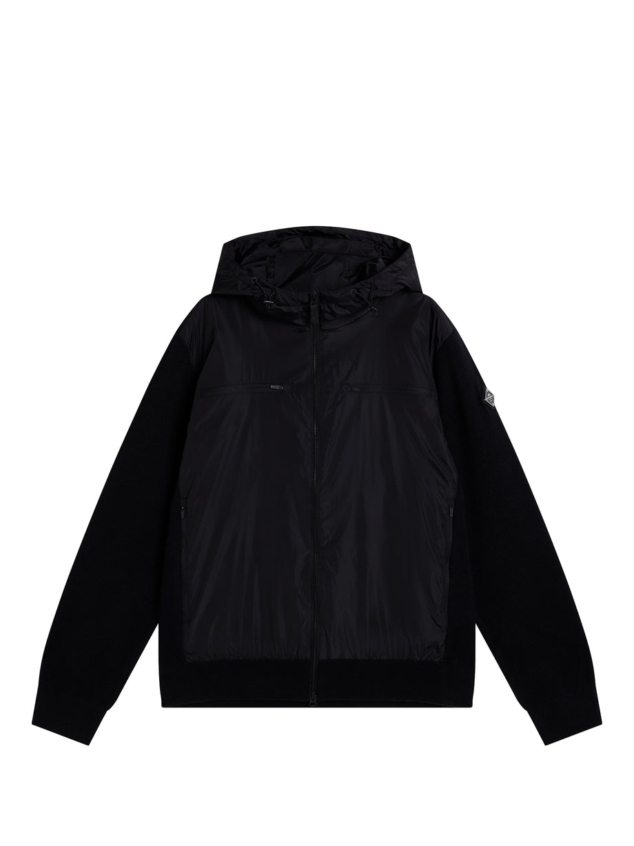Ben Hybrid Knitted Jacket / Black