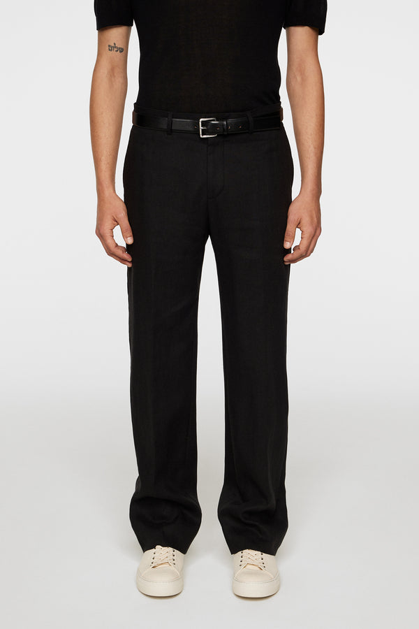 Gabi Super Linen Pants / Black