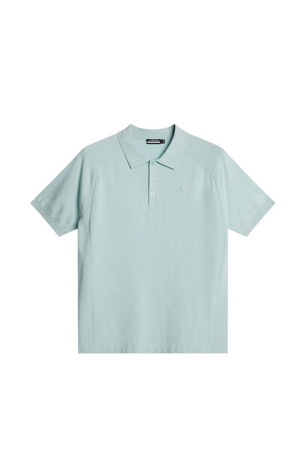 Martines Knitted Polo Shirt / Winter Sky