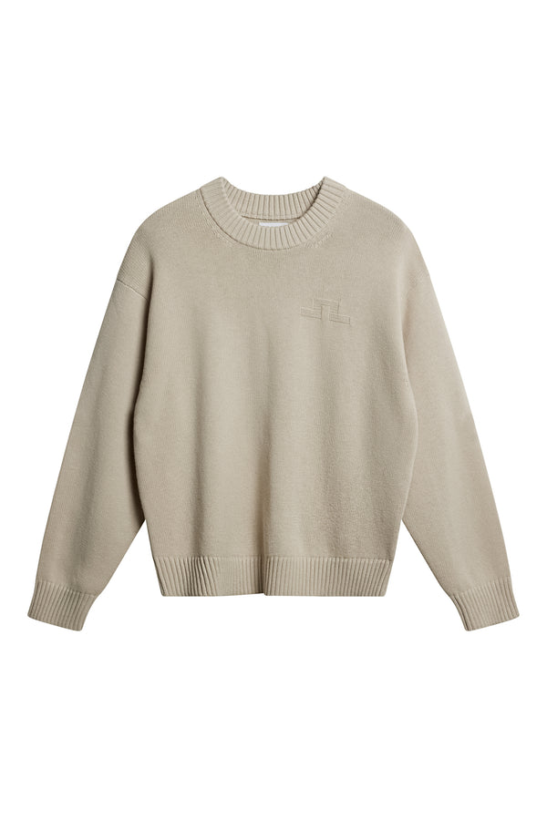 Eddy Cotton Wool Crew Neck / Moonbeam