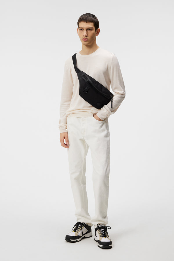 Lyle Light Merino Sweater / Cloud White