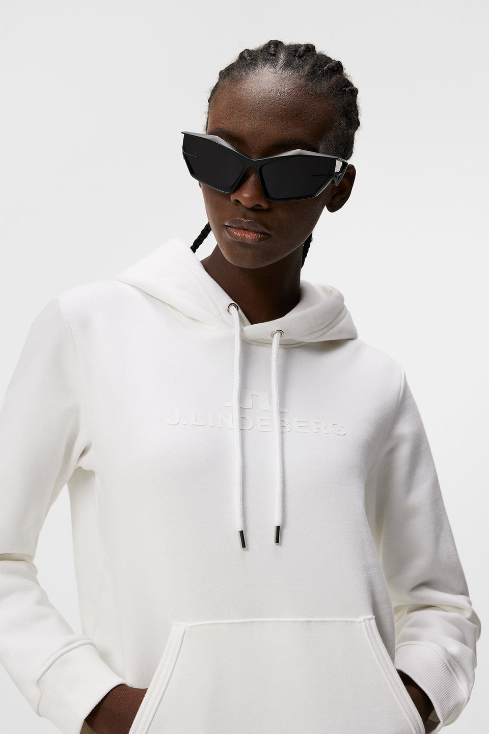 W Alpha Hood / White