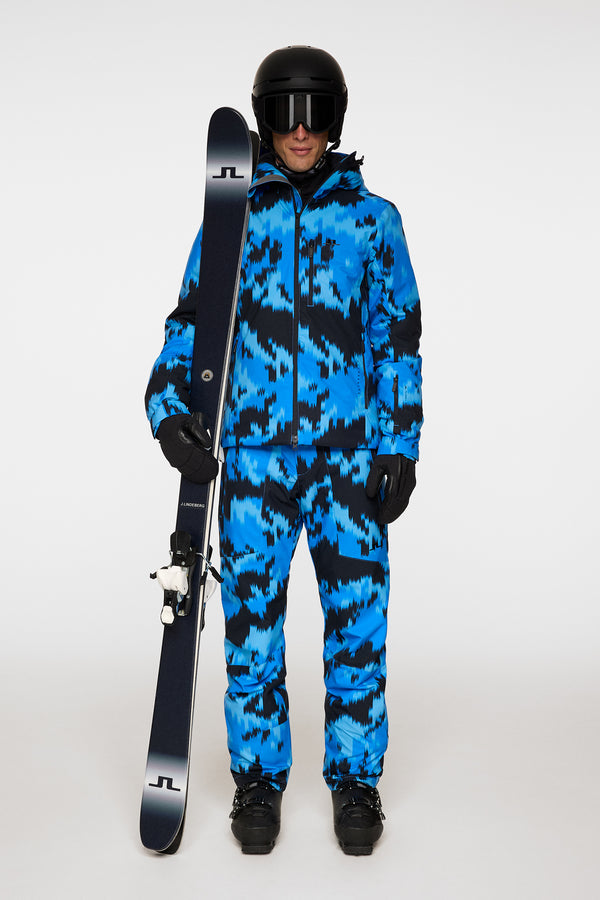 Clarke Pant Printed / Warp Sonic Blue L