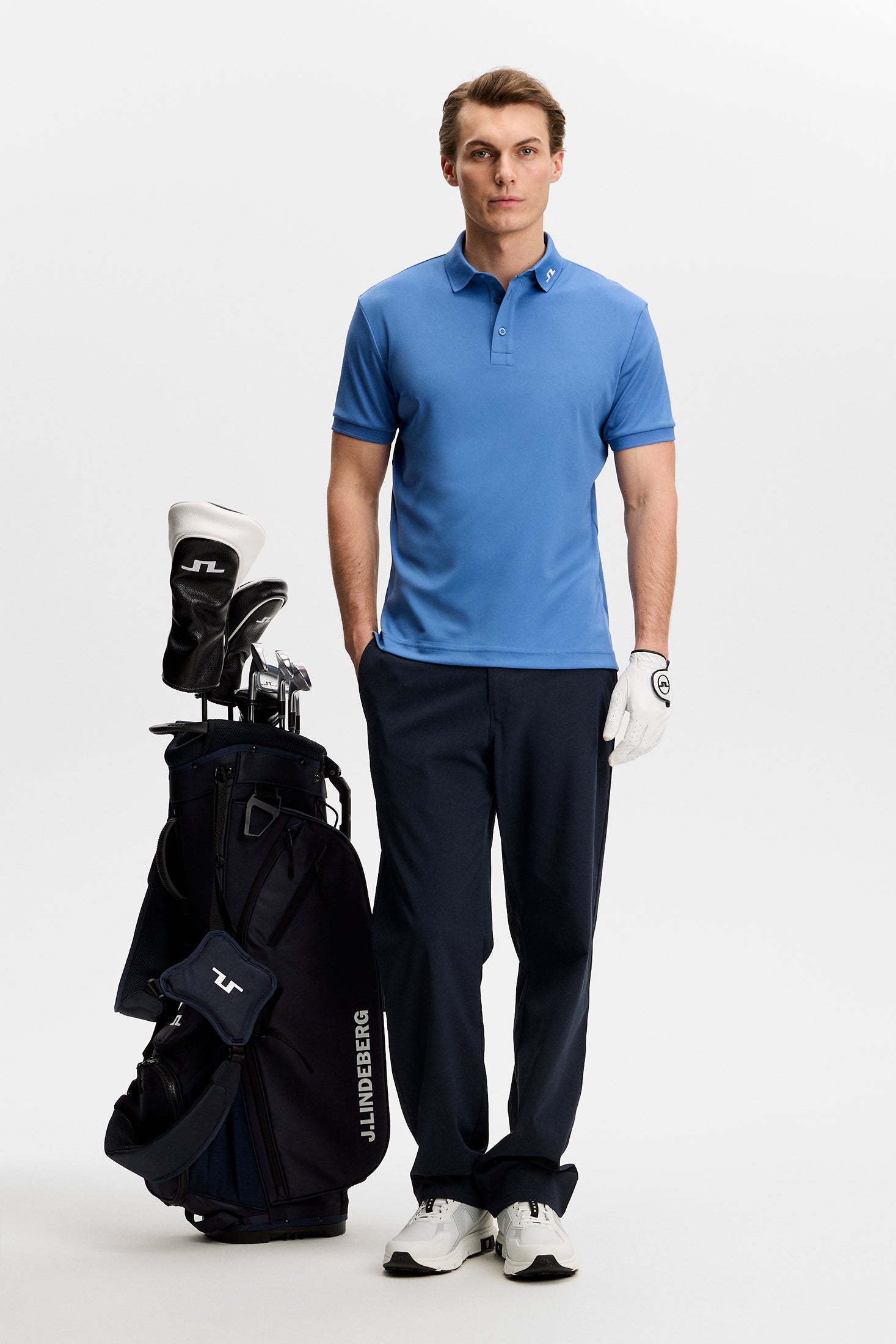 KV Print Polo / Federal Blue | J.Lindeberg Official