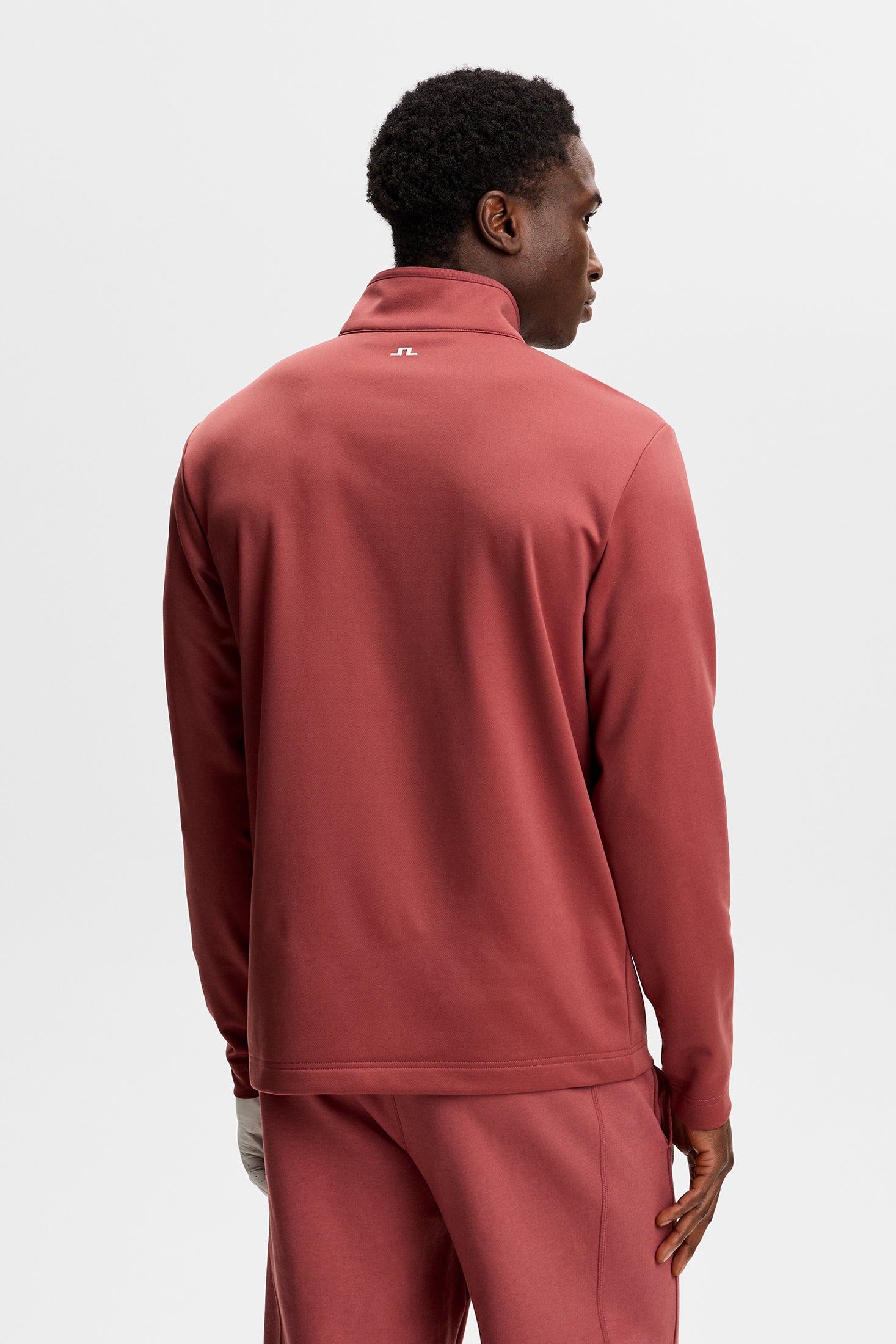 Clide Quarter Zip Mid Layer / Apple Butter | J.Lindeberg Official
