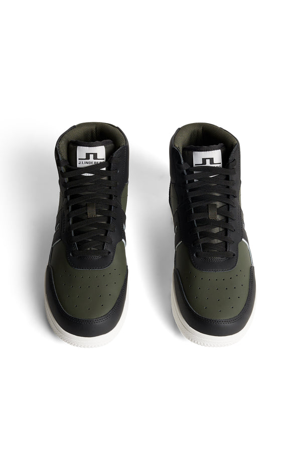 Ace High-Top Golf Sneaker W / Forest Green