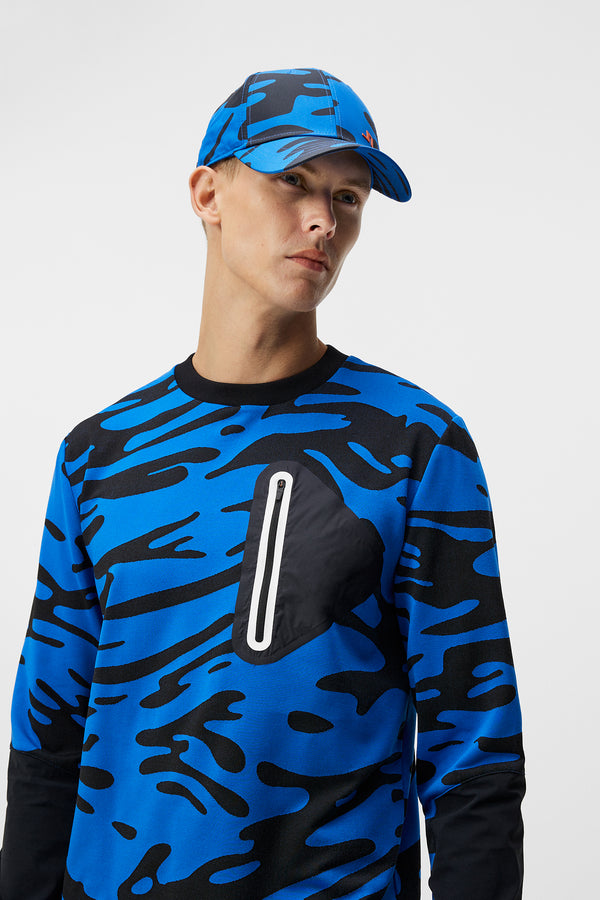 Alonso Jacquard Crew Neck / Neptune Nautical Blue