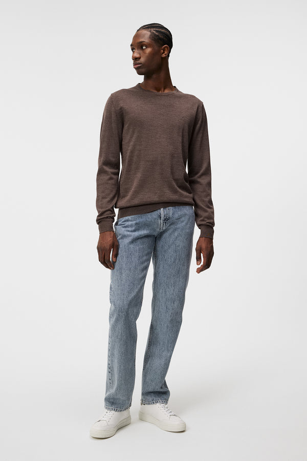 Lyle Light Merino Sweater / Walnut Melange