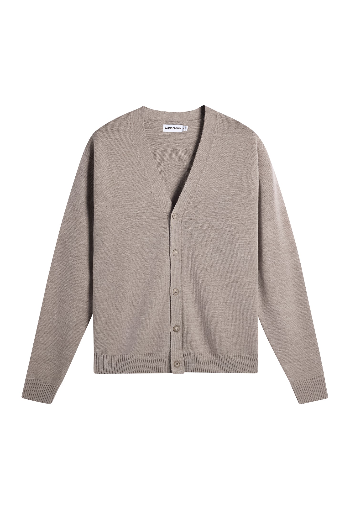 Jared Merino Cardigan / Brindle Melange | J.Lindeberg Official