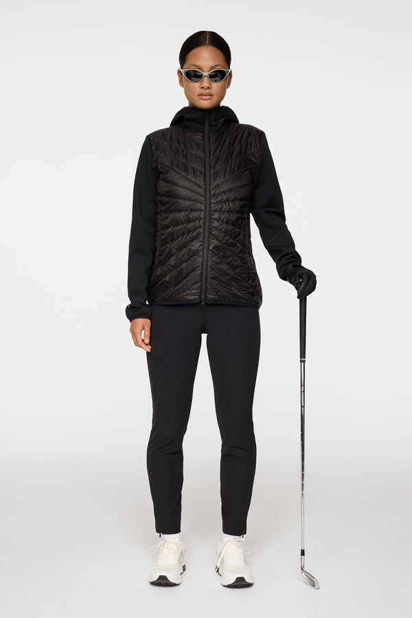Madde Quilt Hybrid Hood / Black