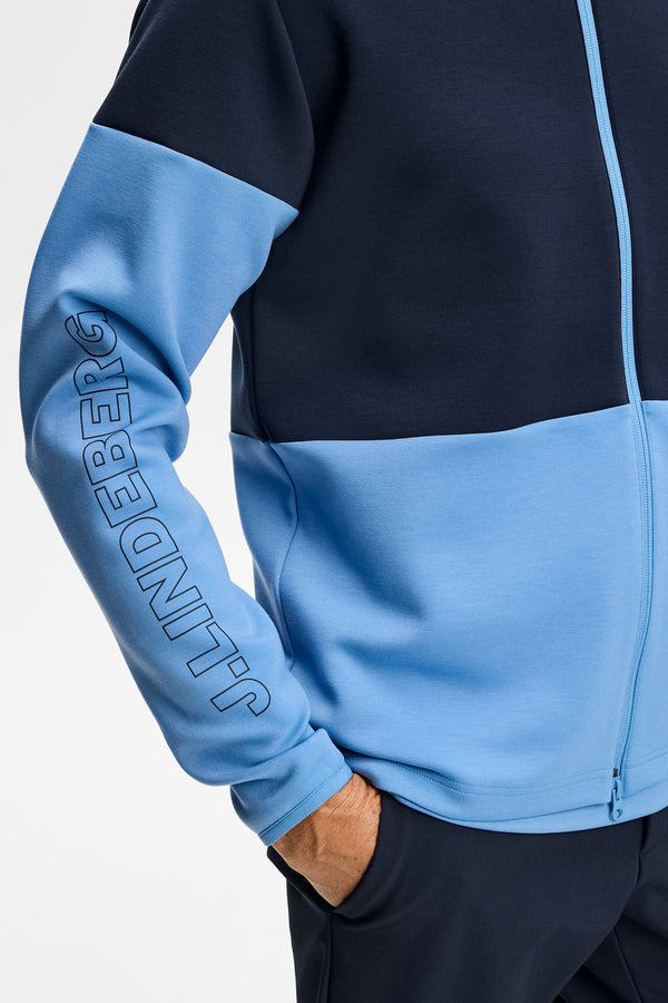 Block Zip Mid Layer / Riviera