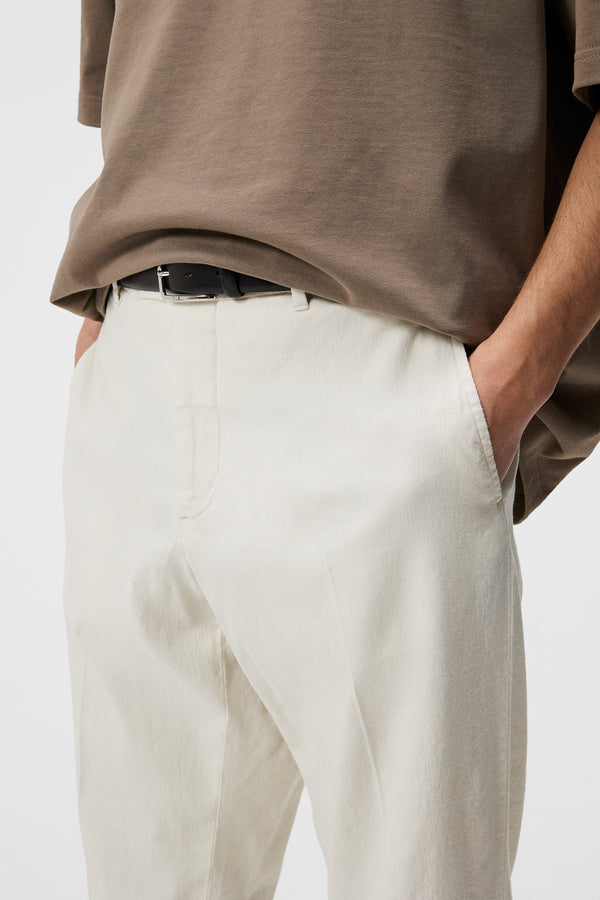 Lois Linen Stretch Pants / Cloud White
