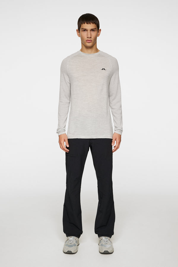 Brent Wool Long Sleeve / Light Grey Melange