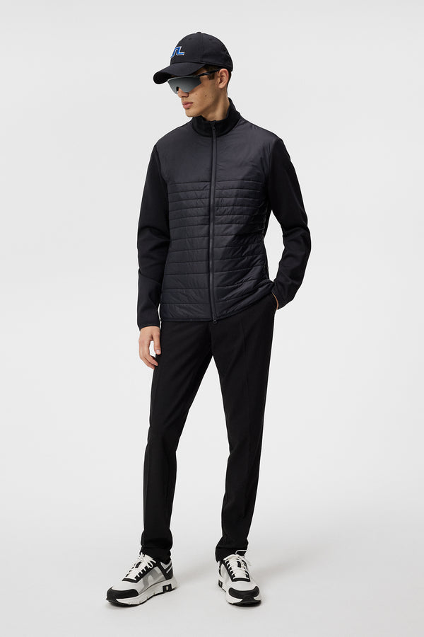 Martino Quilt Hybrid Jacket / Black