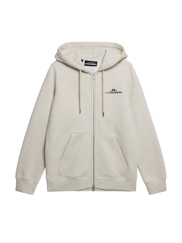 W Alpha Zip Hood / Beige Melange
