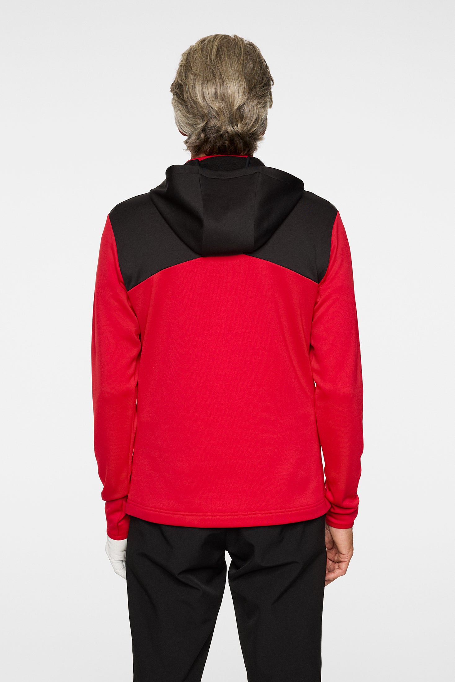 J.LINDEBERG MENS Jeff Hood 長袖　パーカー　レッド系 J.LINDEBERG MENS Jeff Hood 長袖 パーカー レッド系 - メルカリ