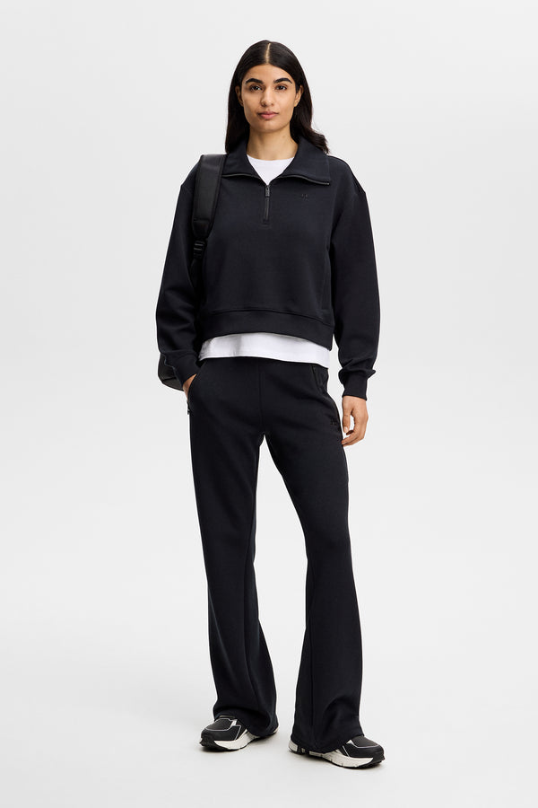 Funnel Zip Sweatshirt / Black