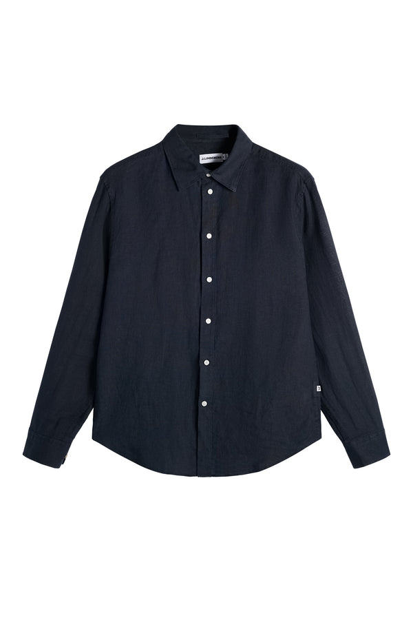 Zachary Clean Linen Shirt / JL Navy