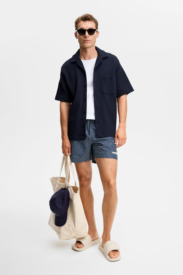 Banks Ladder Print shorts / Ladder Estate Navy S