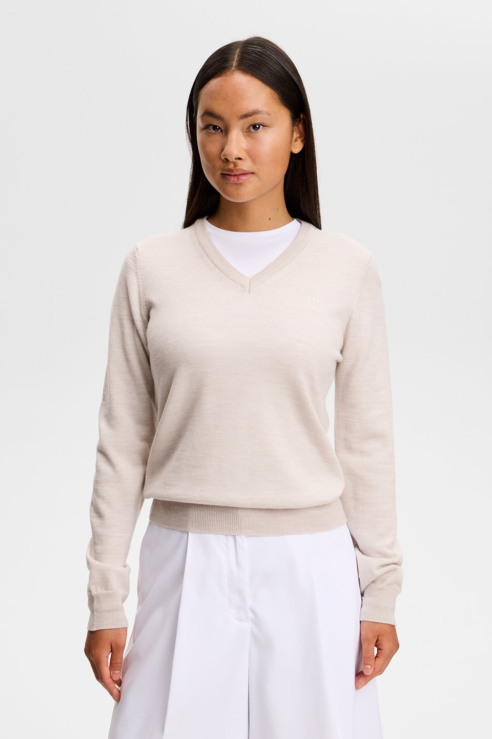 Amaya Knitted Sweater / Moonbeam Melange