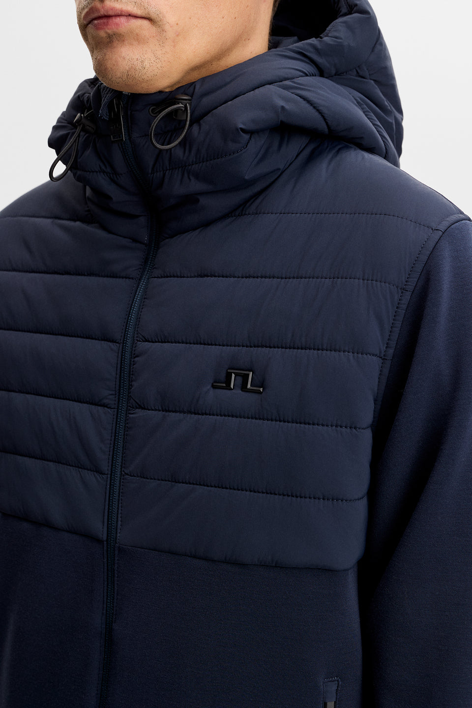 Gage Hybrid Hood Jacket / JL Navy