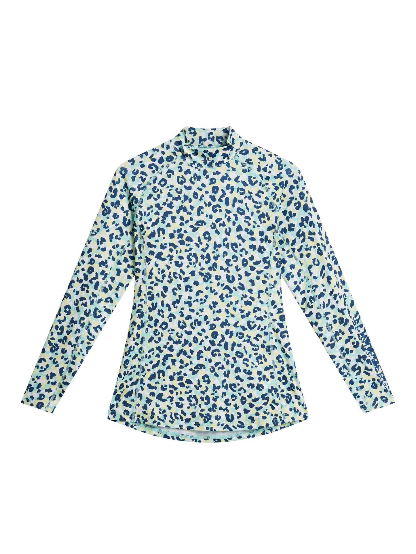 Asa Print Soft Compression Top / Leopard Aruba Blue