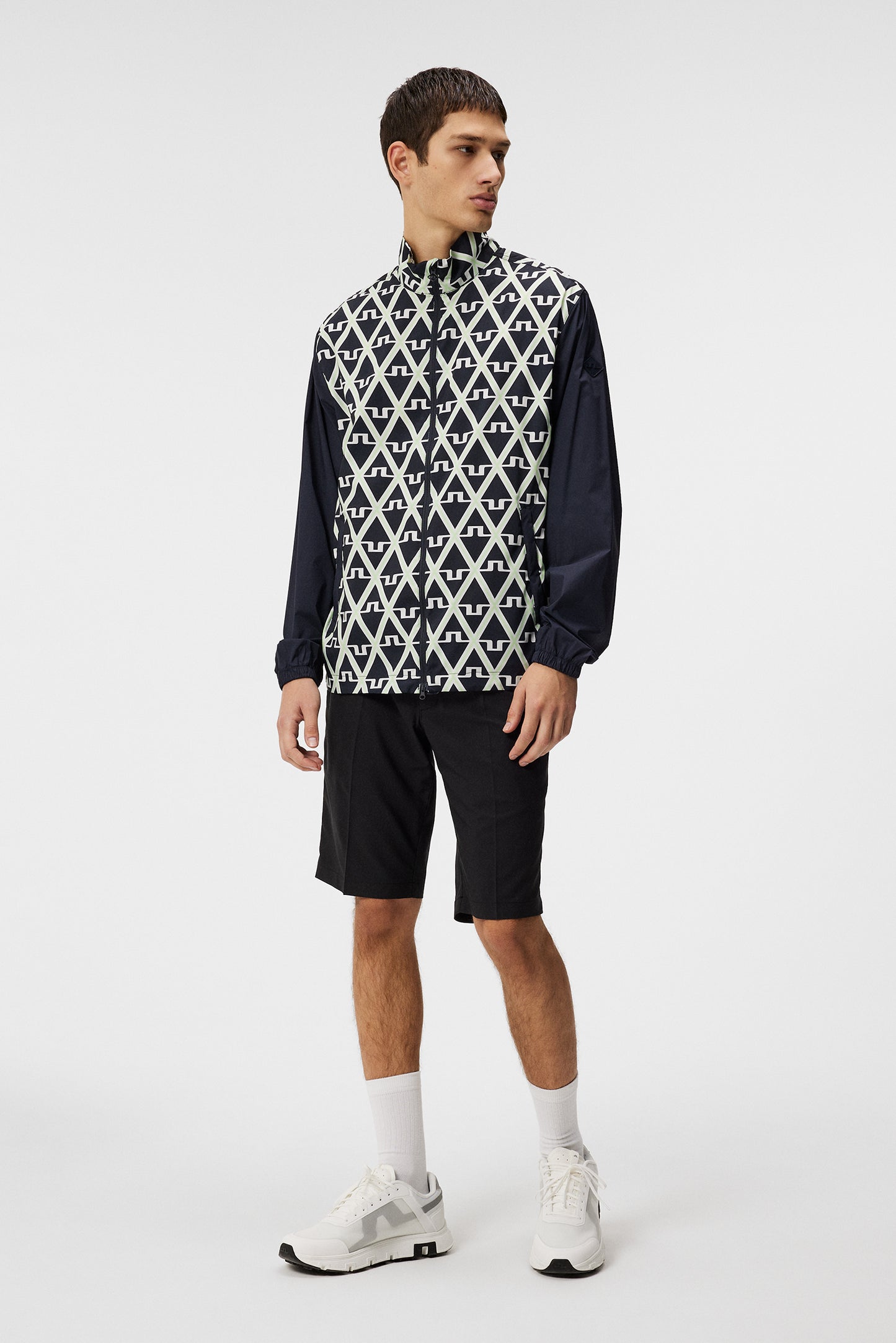 Lear printed Wind jacket / Geo JL Navy