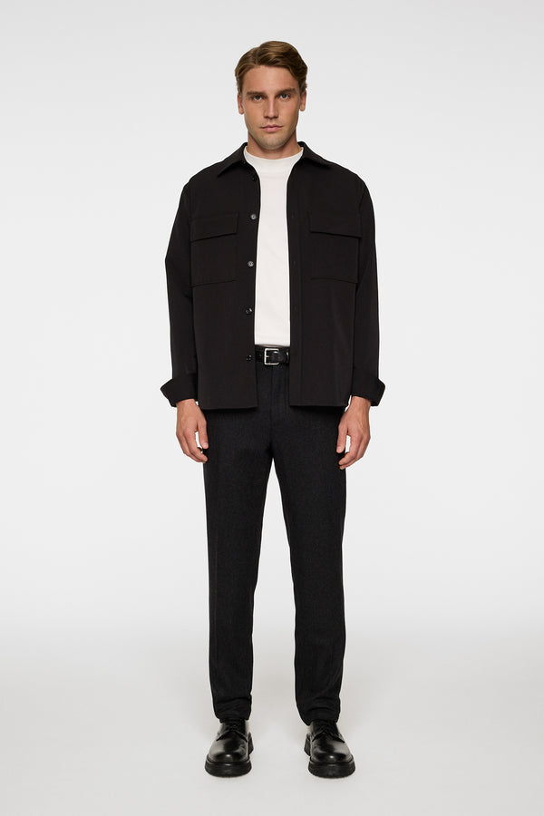 Soren Cash Flannel Pants / Dark Grey Melange