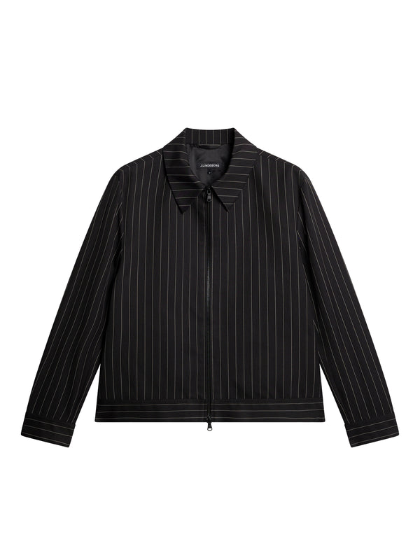 Parke Pin stripe jacket / Black