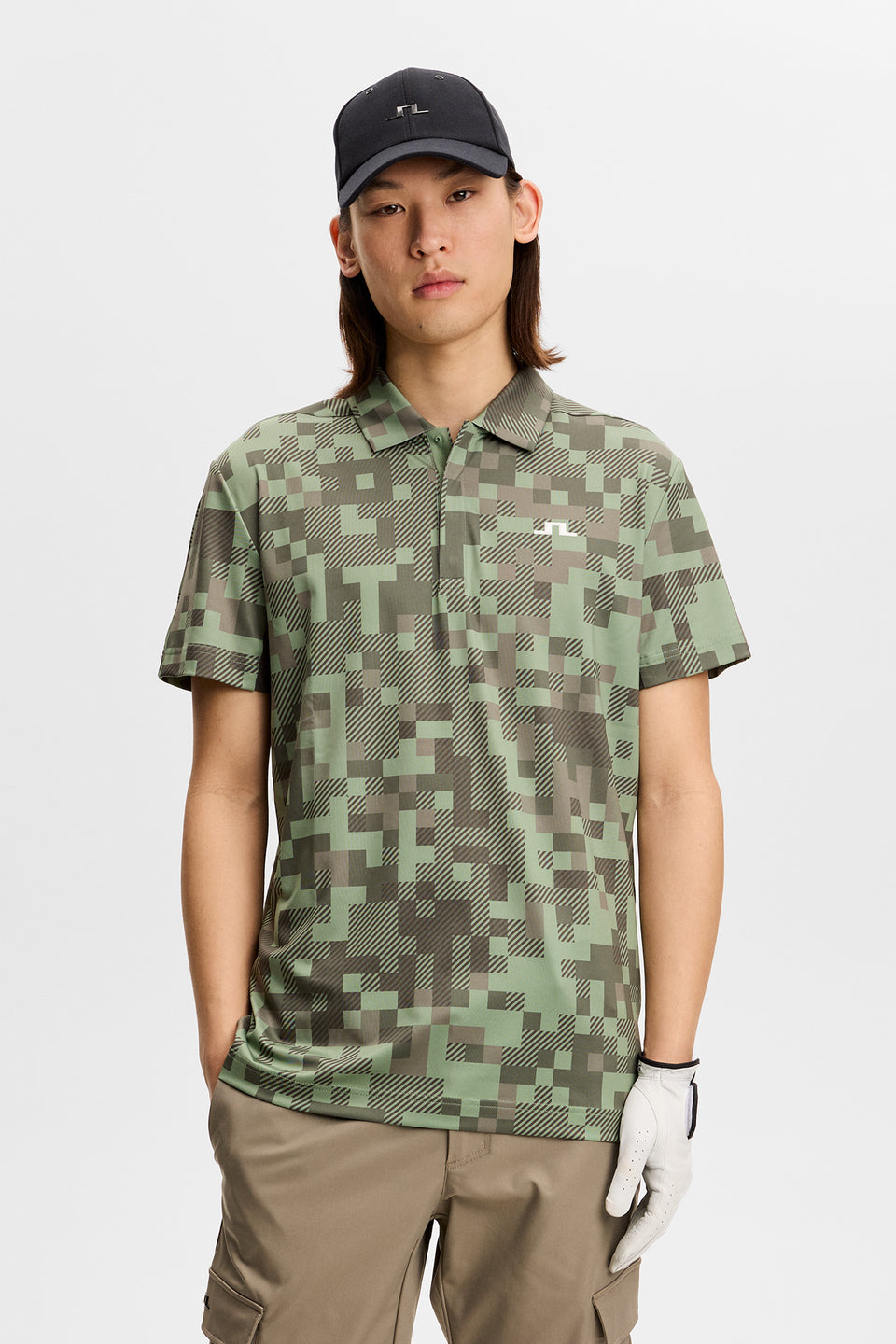 Dario Tour Print Polo / Tour 26 Tonal Green L