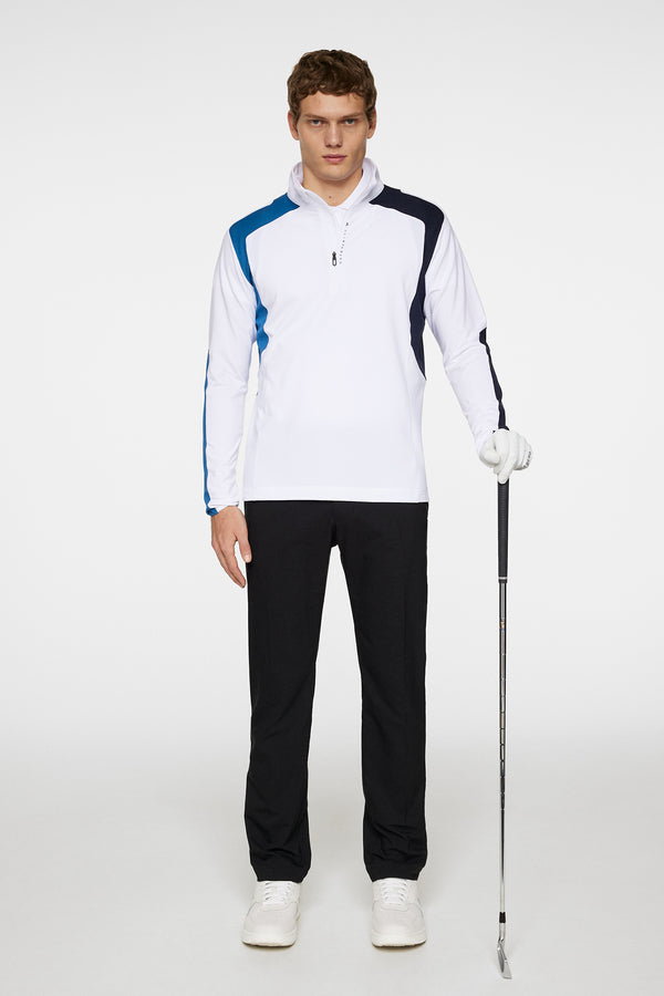 Leander Quarter Zip  Mid Layer / White
