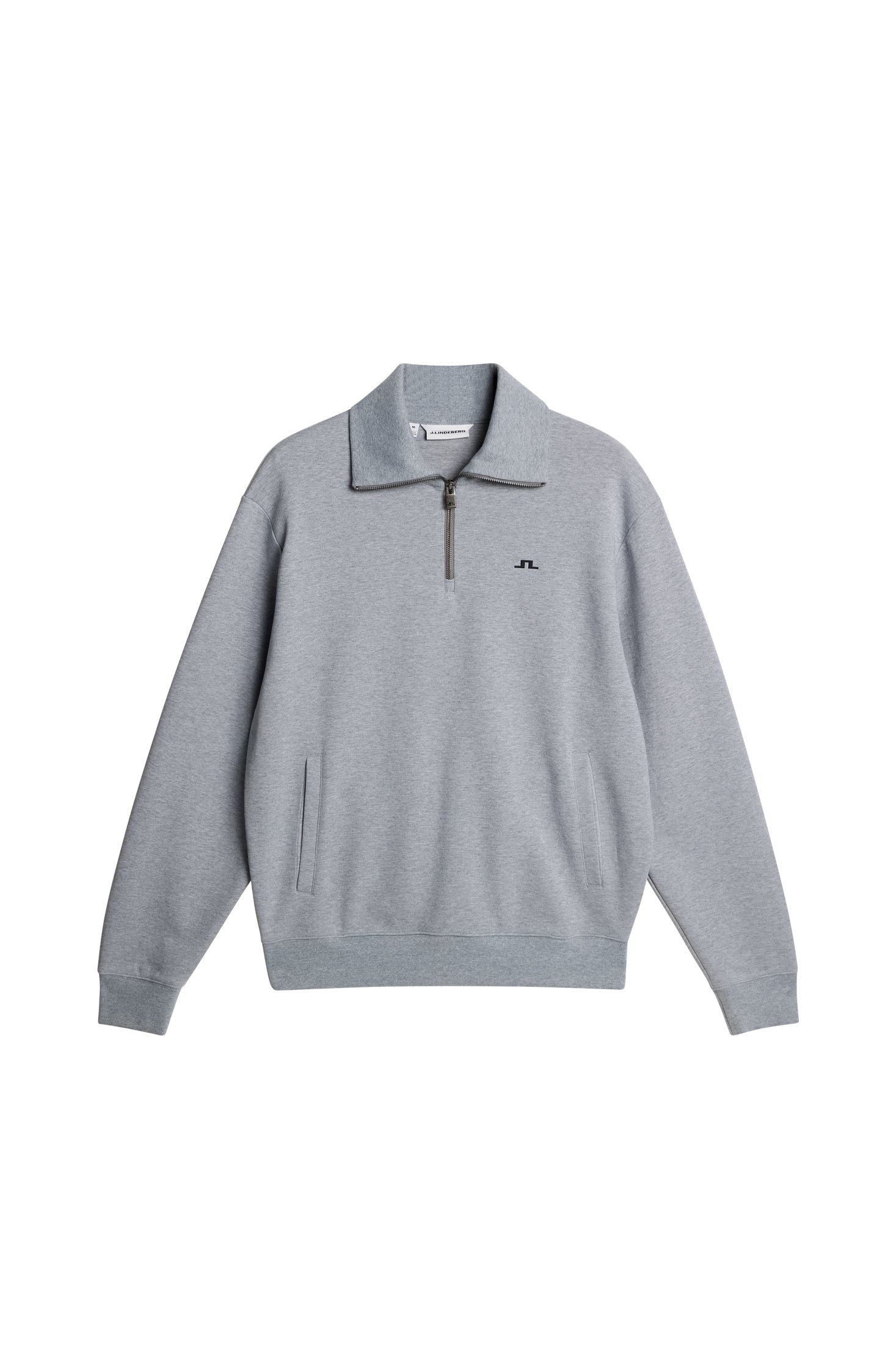 Callan quarter zip / Medium Grey Melange | J.Lindeberg Official